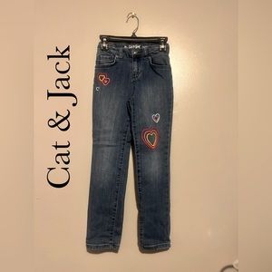 Cat & Jack Girls Bottoms Embroidered Skinny Jeans Size 6x